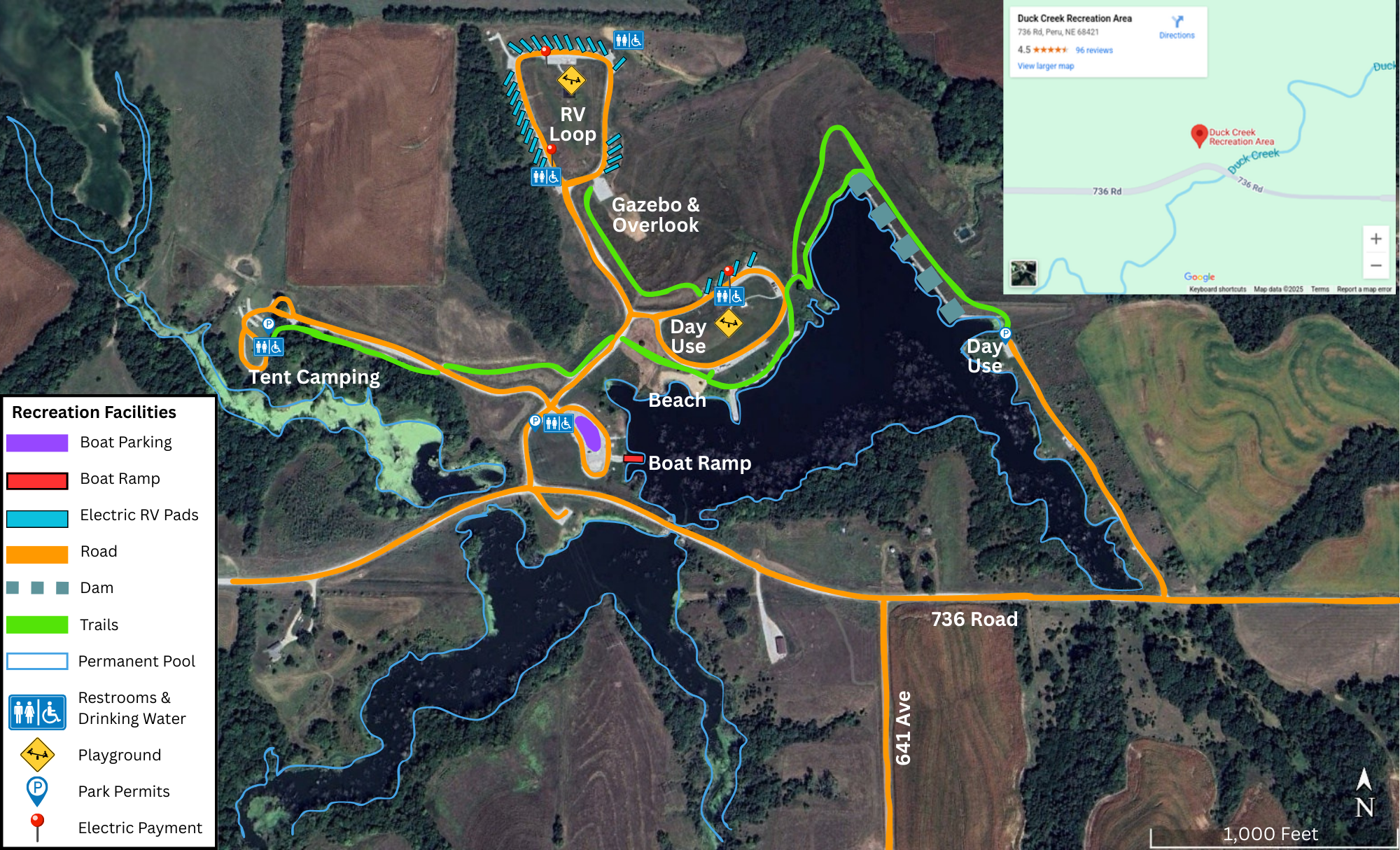 Duck Creek Recreation Area Map