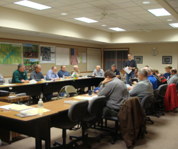Board members image blurred